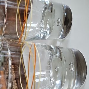 Bailey's set of cocktail glasses, EUC